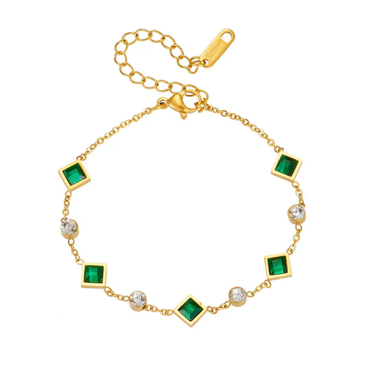 Celestial Emerald Bracelet" can be rewritten as "Starlit Emerald Bracelet.