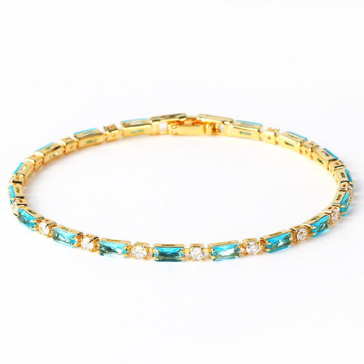 Gold Natural Turquoise Bracelet