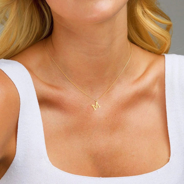 Gold Initial Necklace