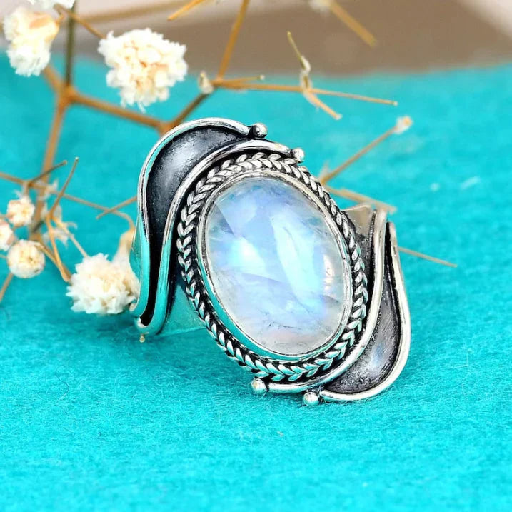 Chic Moonstone Ring