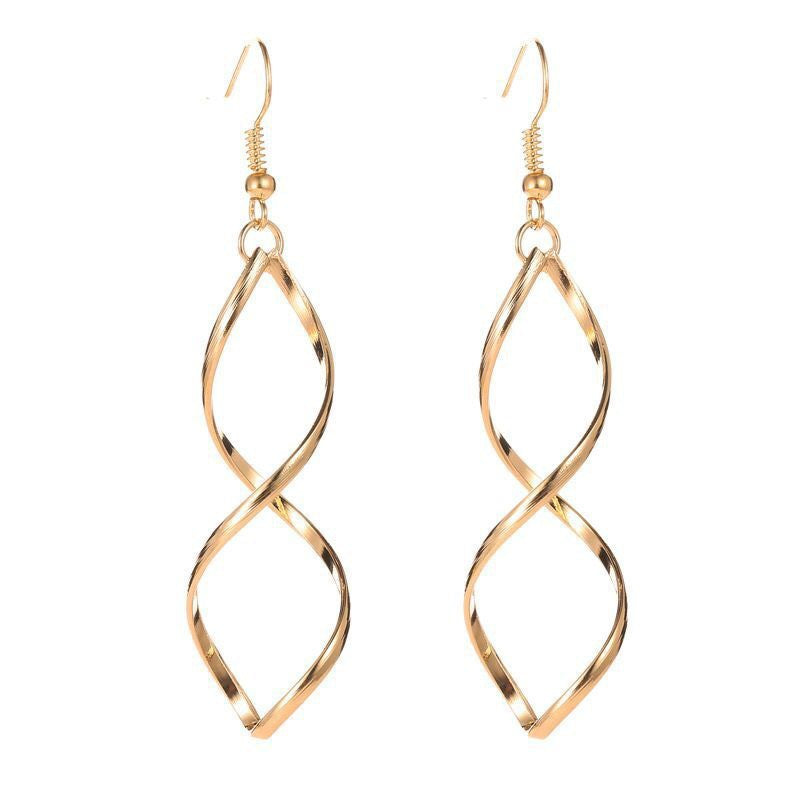 Gold Spiral Earrings
