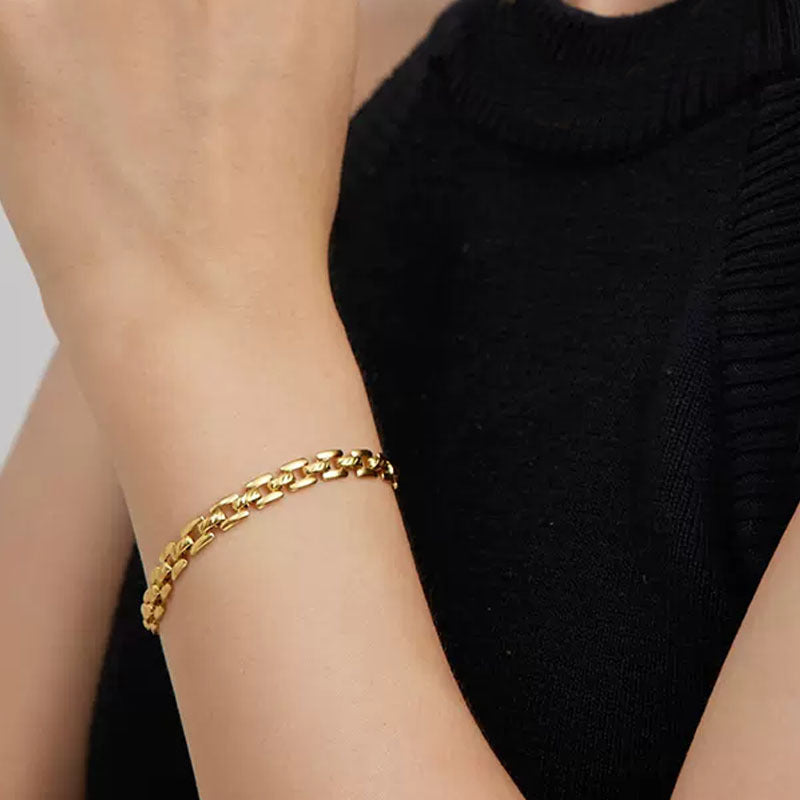 Gold Venetian Chain Bracelet
