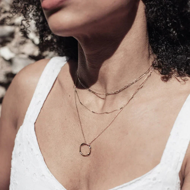 Gold Three-Twist Necklace