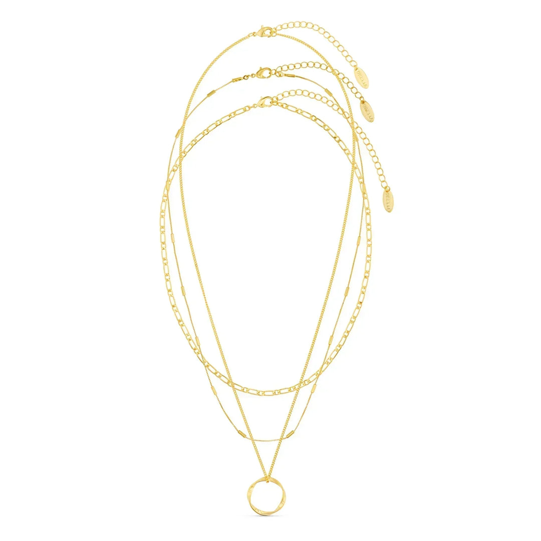 Gold Three-Twist Necklace