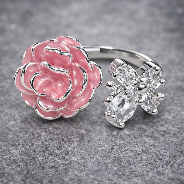 Vintage Floral Silver Ring