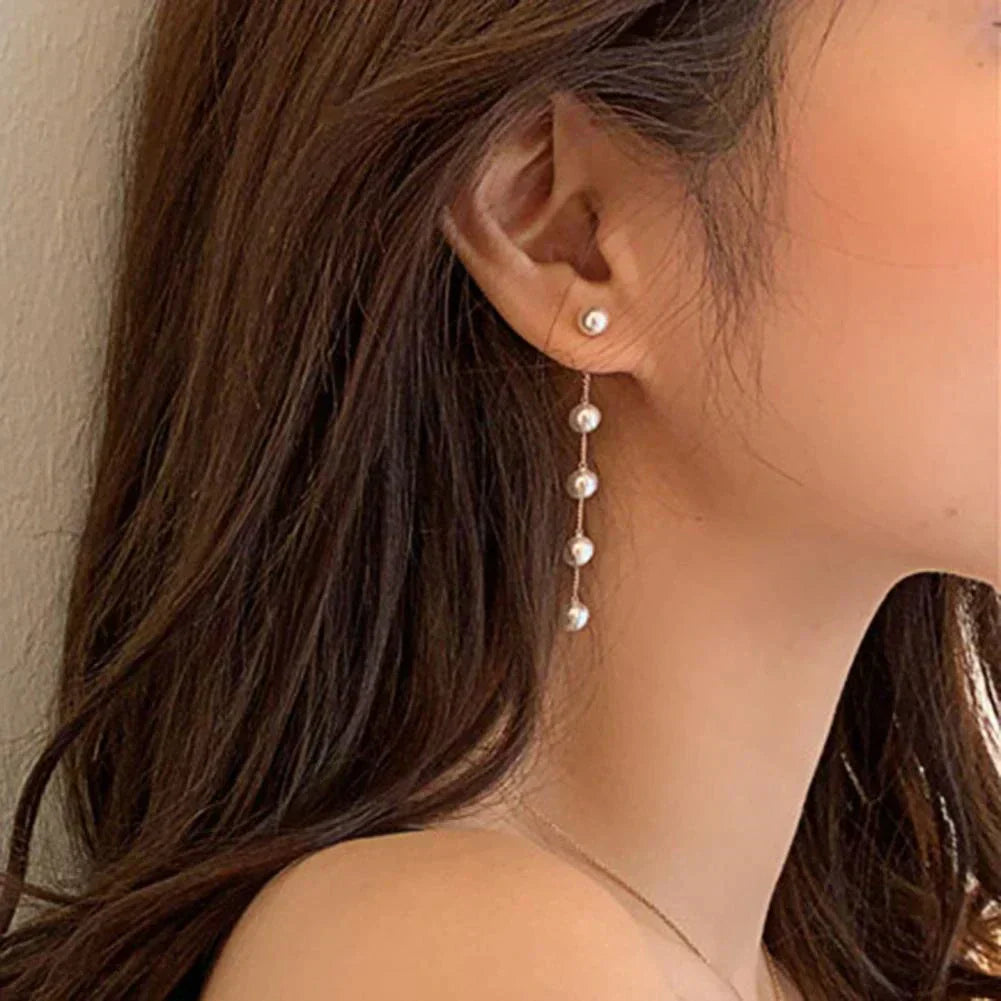 Elegant Pearl Drop Earrings