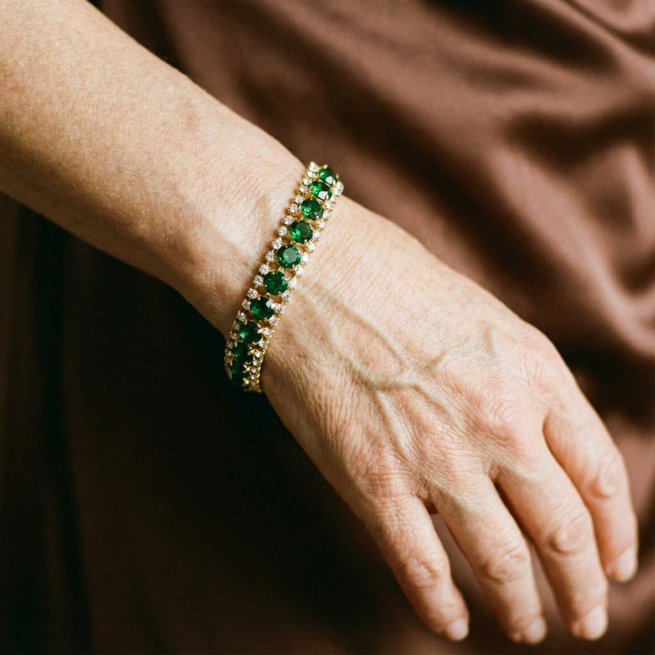 Gold & Green Bracelet