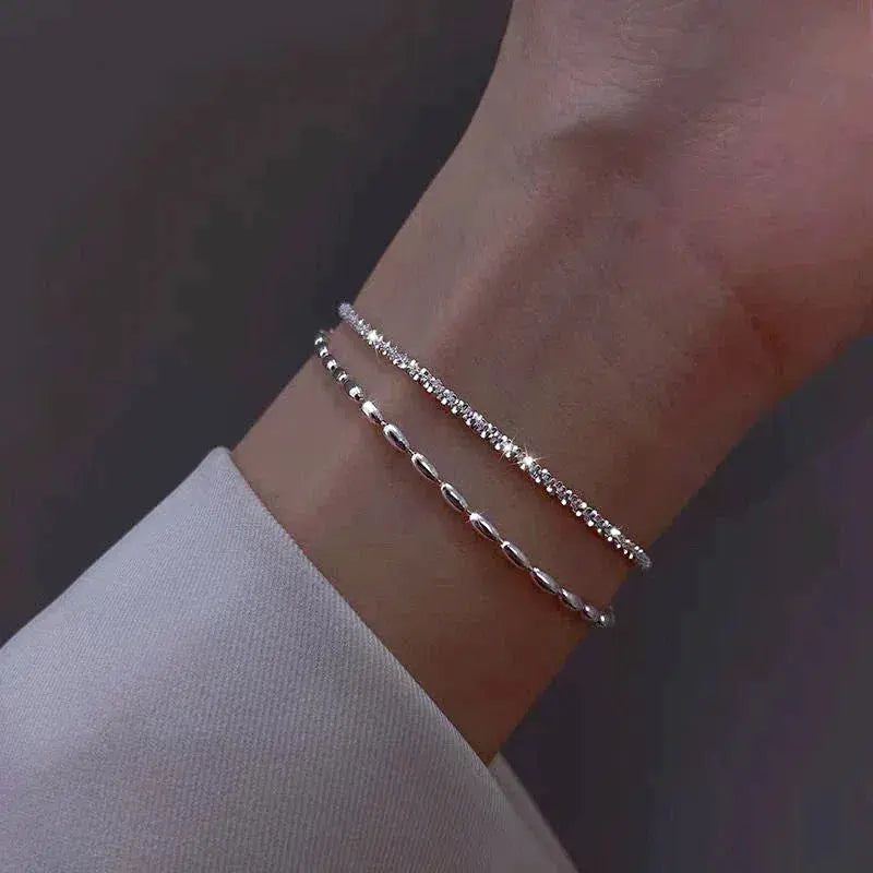 Cubic Zirconia Silver Bracelet
