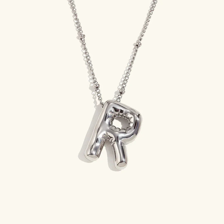Balloon Initial Gold Necklace