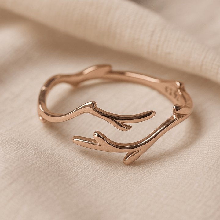 Adjustable Elegant Branch Ring" can be rewritten as "Elegant Adjustable Branch Ring.