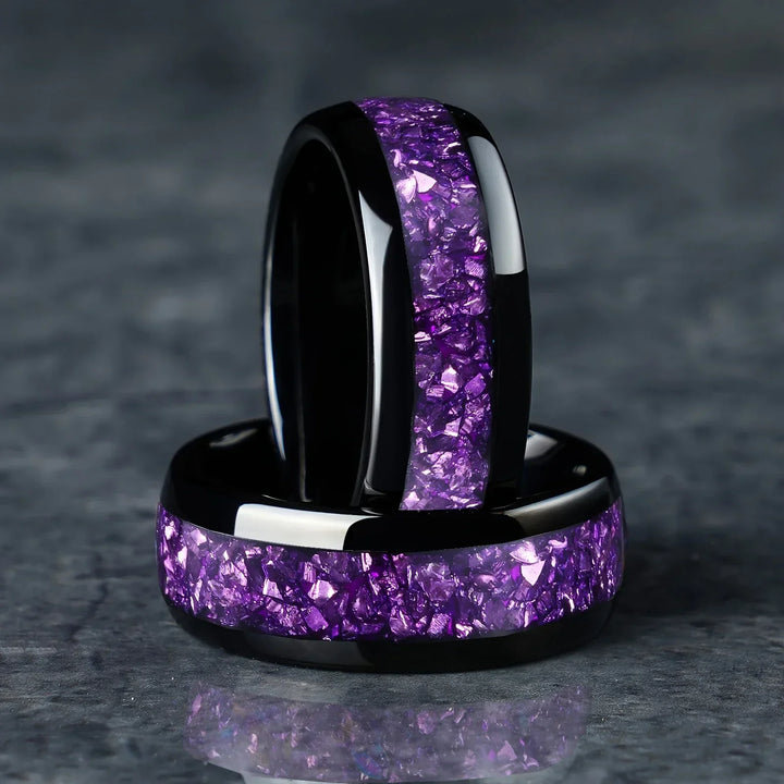 Joana Amethyst Ring" can be rewritten as "Joana Amethyst Gemstone Ring.