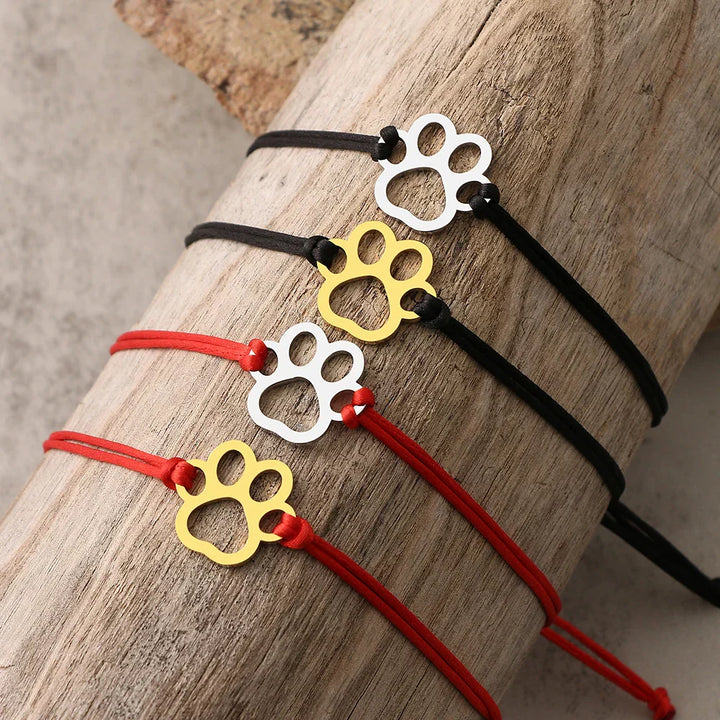 Black and Red Cord Bracelet