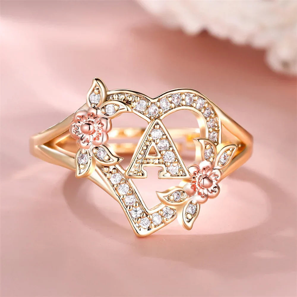 Gold & Crystal Ring A