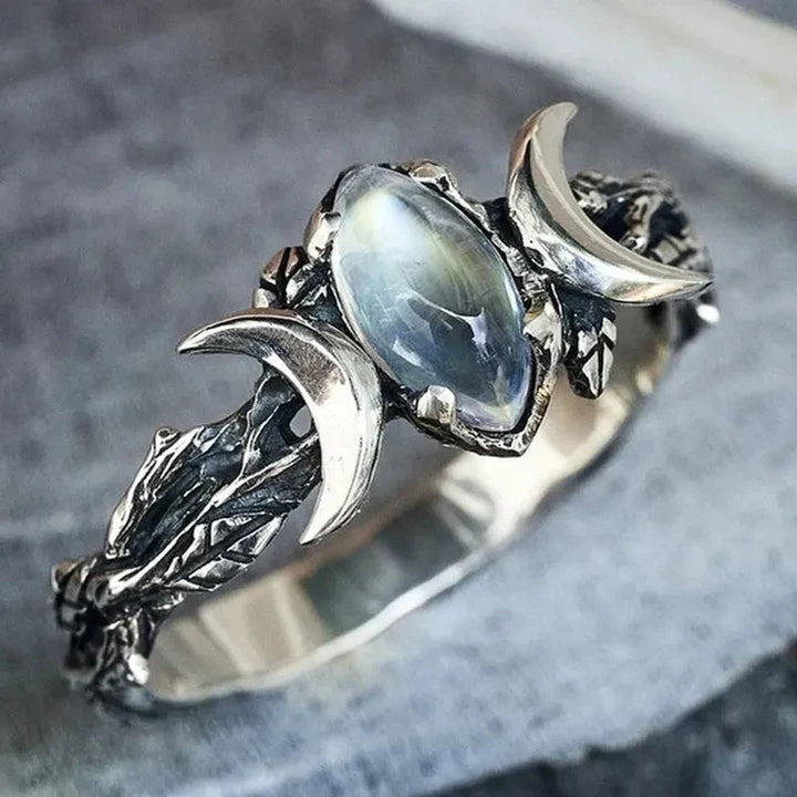 Moonstone Ring" can be rewritten as "Lustrous Moonstone Ring.