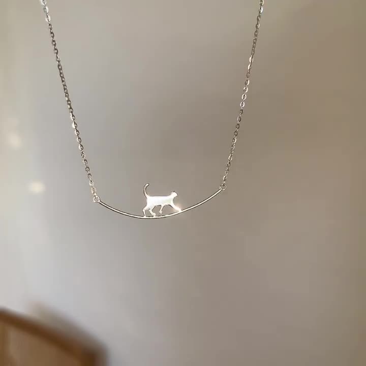 Silver Climbing Cat Collar