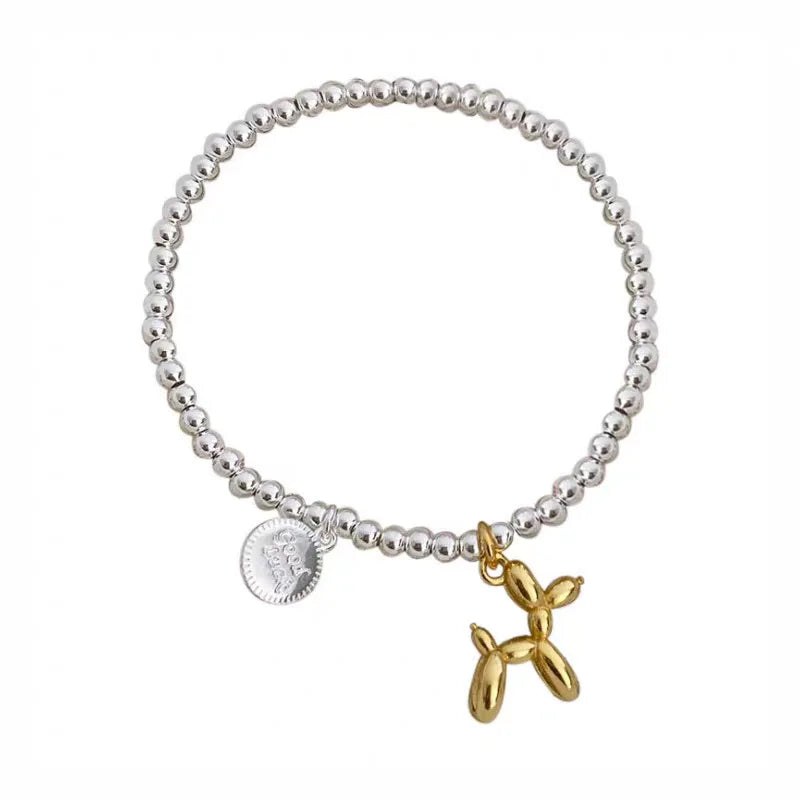 Balloon Dog Charm Round Bracelet