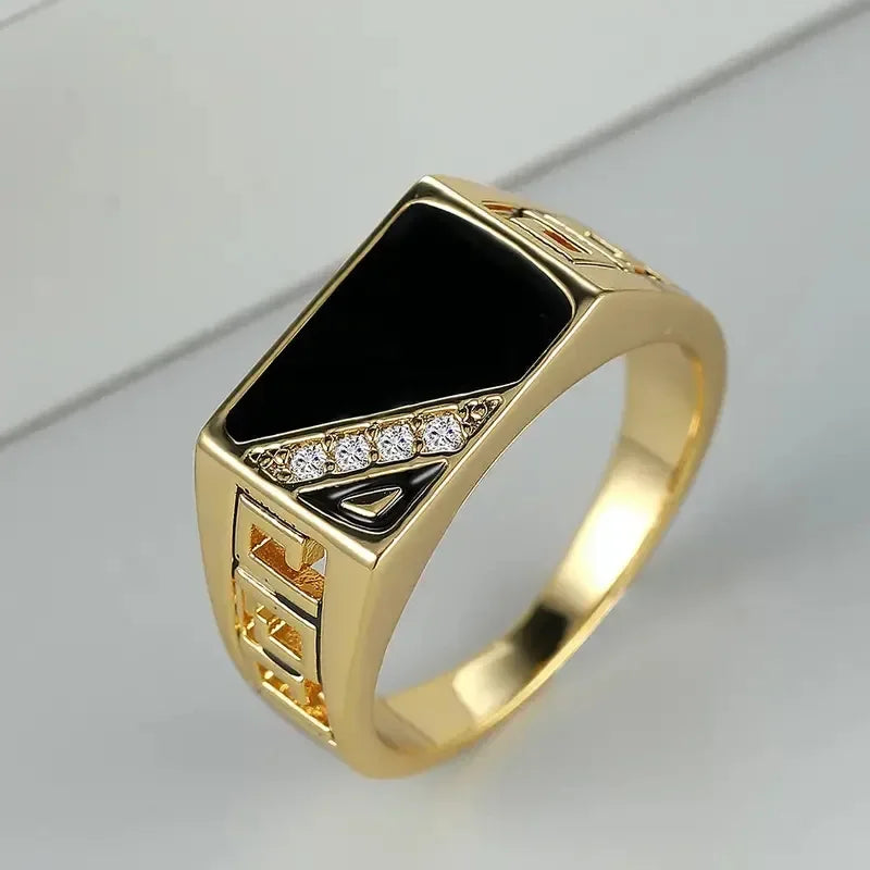 Vintage Gold & Crystal Ring