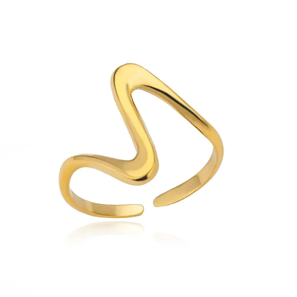 Wave-Inspired Geometric Rings