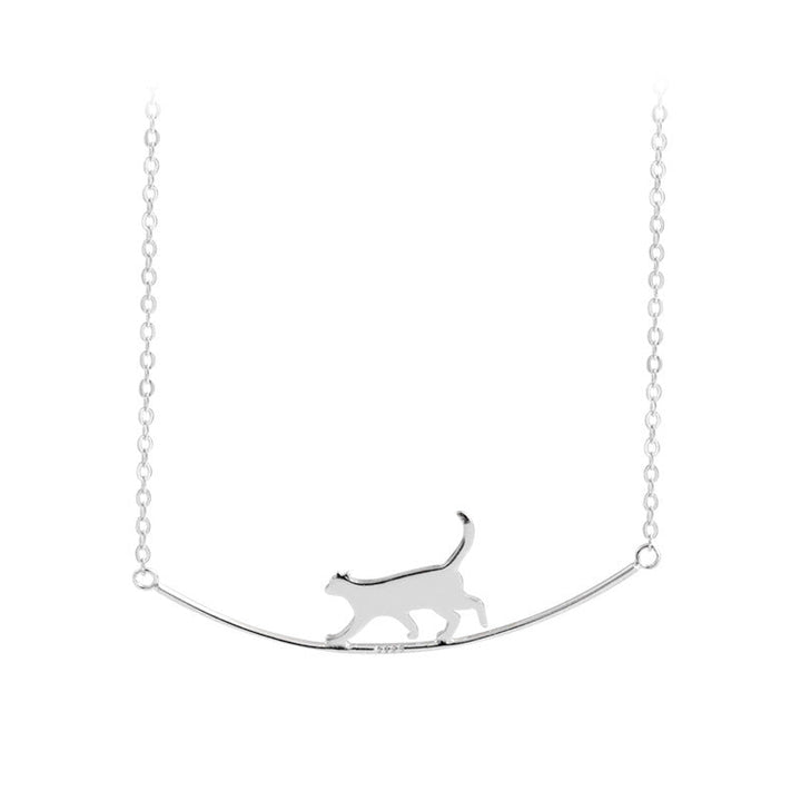 Silver Climbing Cat Collar