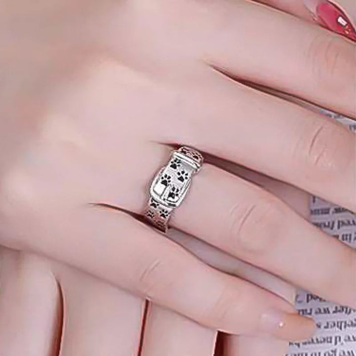 Chic Dog-Inspired Collar Ring