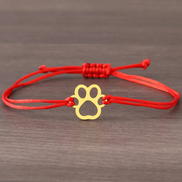Black and Red Cord Bracelet