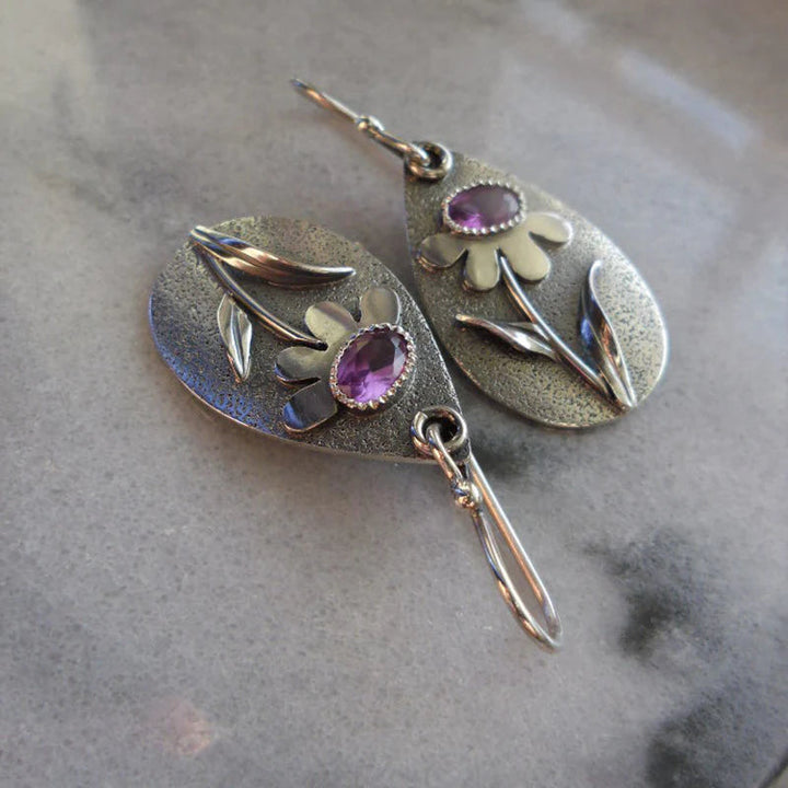 3D Floral Retro Earrings