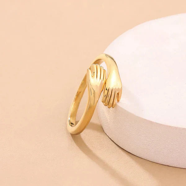 Adjustable Heart Hug Ring
