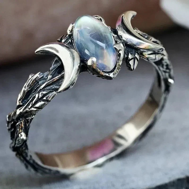 Moonstone Ring" can be rewritten as "Lustrous Moonstone Ring.