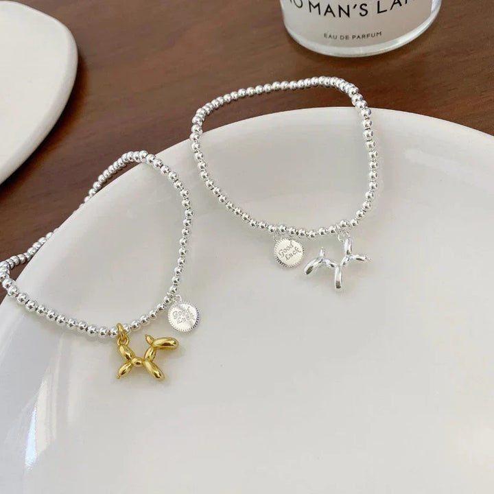 Balloon Dog Charm Round Bracelet
