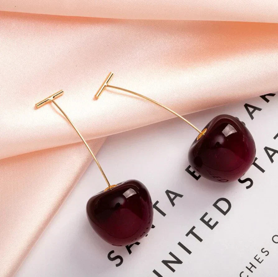 Elegant Cherry Earrings