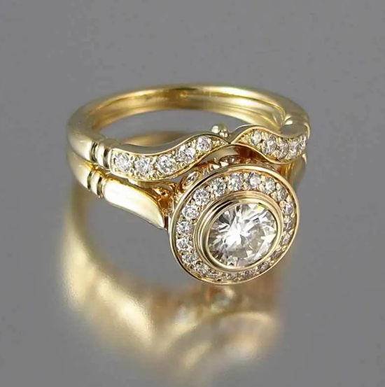 Gold Micro-Inlay Ring