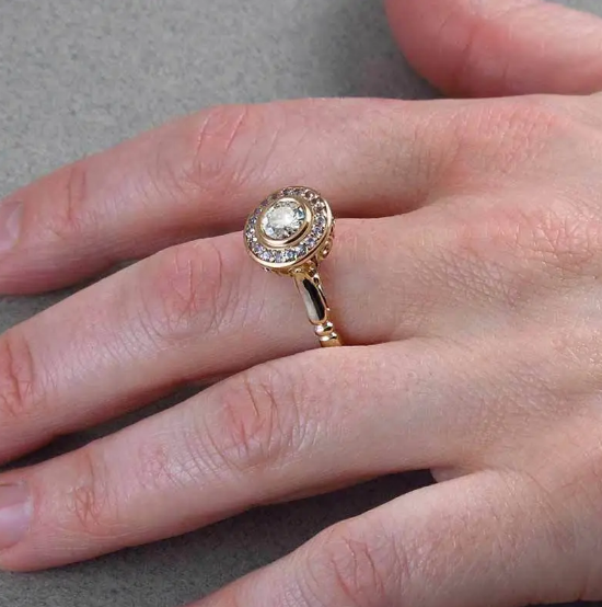 Gold Micro-Inlay Ring