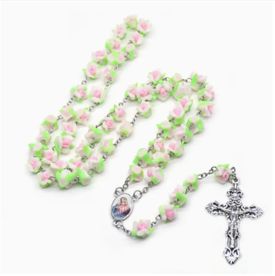 Rose Beaded Necklace