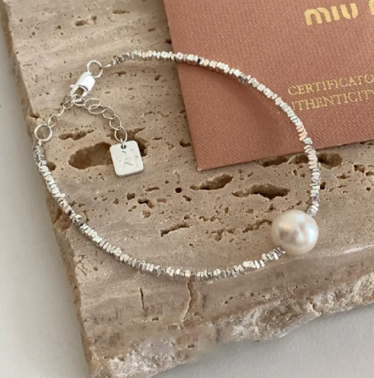 Silver Square Love Bracelet