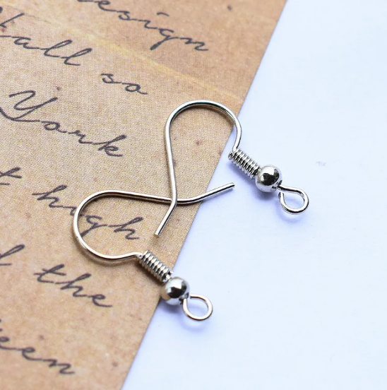 Copper-Plated Earring Hooks" can be rewritten as "Copper-Plated Earring Hooks - Stylish & Durable.
