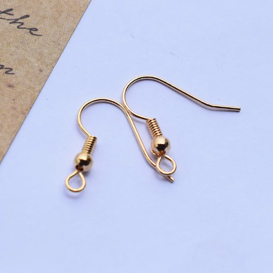Copper-Plated Earring Hooks" can be rewritten as "Copper-Plated Earring Hooks - Stylish & Durable.
