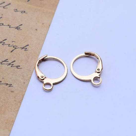 Copper-Plated Earring Hooks" can be rewritten as "Stylish Copper-Plated Earring Hooks.