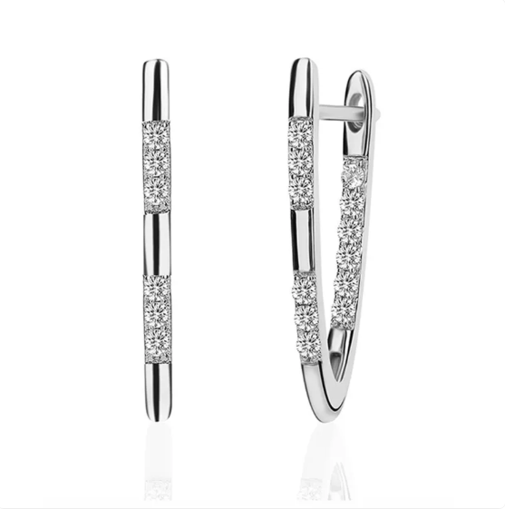 Rose Gold Zirconia Earrings