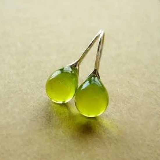 Opal-Embedded Earrings
