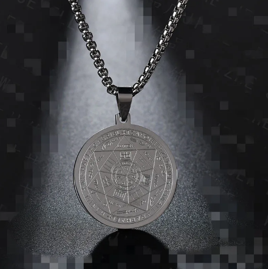 Triton Angel Six-Star Pendant Necklace