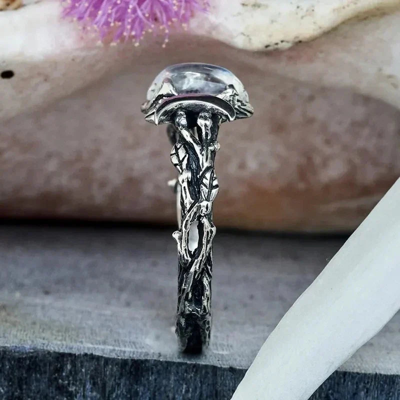 Moonstone Ring" can be rewritten as "Lustrous Moonstone Ring.