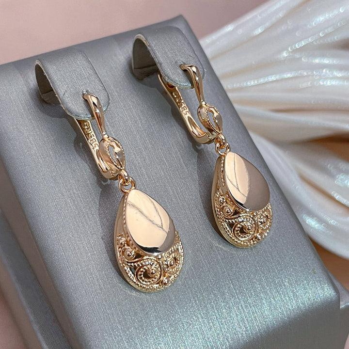 Gold-Plated Drop Earrings