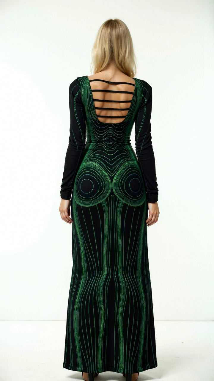 Lucy Elegant Long Sleeve Maxi Dress