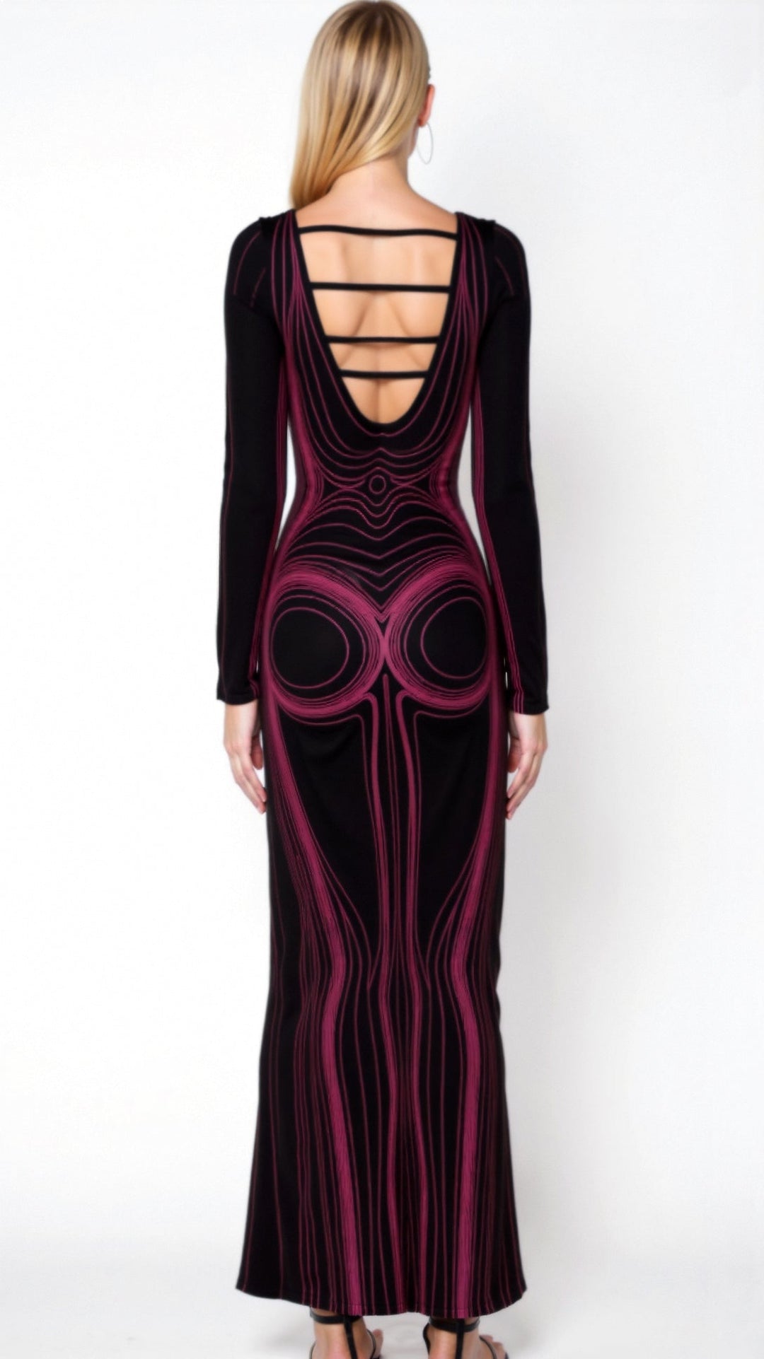 Lucy Elegant Long Sleeve Maxi Dress