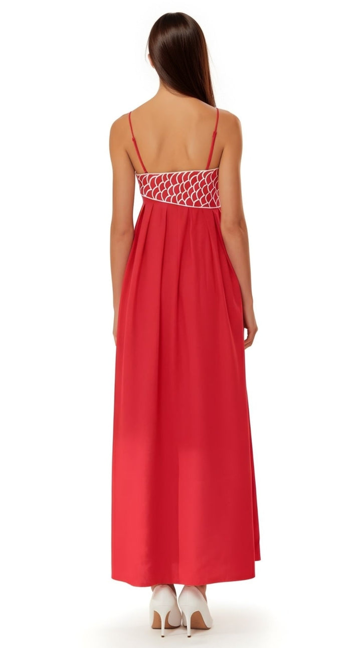 Sophia Embroidered Maxi Dress