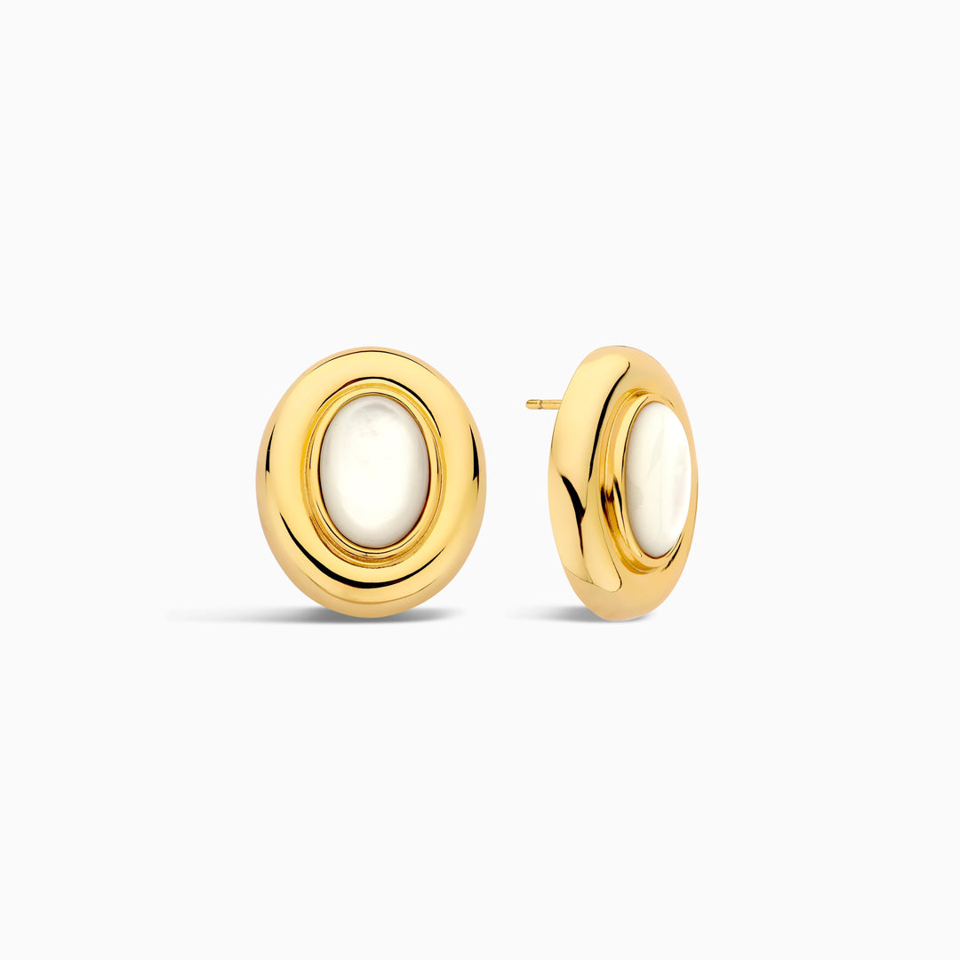 Giselle Gold Pearl Earrings