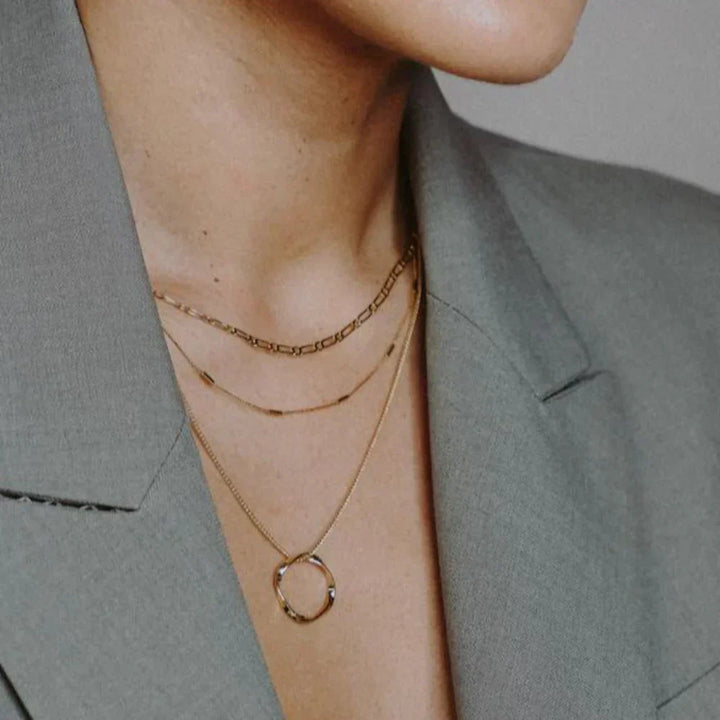 Gold Three-Twist Necklace