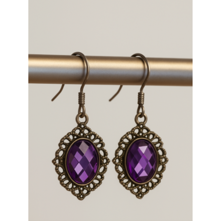 Yara Amethyst Stud Earrings