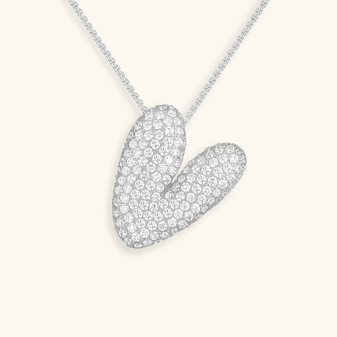 Initial Bubble Diamond Necklace