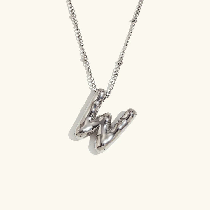 Balloon Initial Gold Necklace